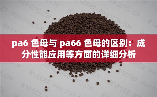 pa6 色母与 pa66 色母的区别：成分性能应用等方面的详细分析