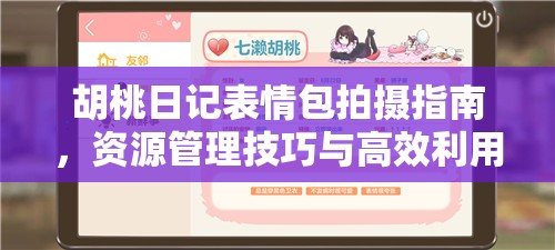 胡桃日记表情包拍摄指南，资源管理技巧与高效利用策略以实现价值最大化