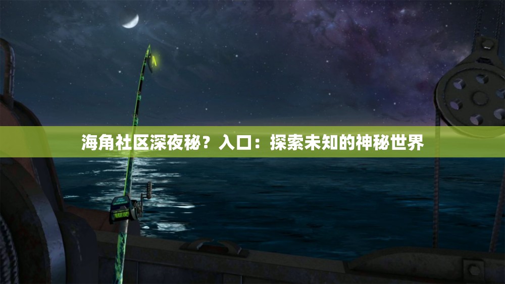 海角社区深夜秘？入口：探索未知的神秘世界