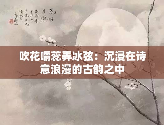 吹花嚼蕊弄冰弦：沉浸在诗意浪漫的古韵之中