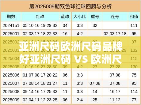 亚洲尺码欧洲尺码品牌好亚洲尺码 VS 欧洲尺码之差异与选择