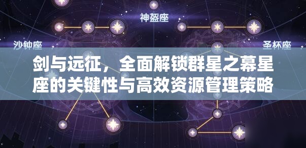 剑与远征，全面解锁群星之幕星座的关键性与高效资源管理策略