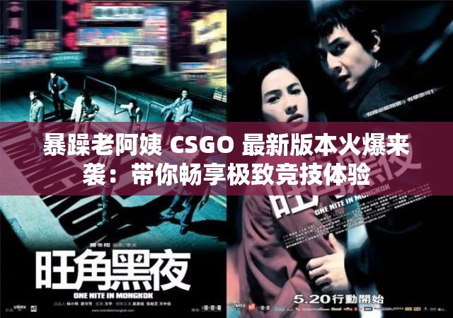 暴躁老阿姨 CSGO 最新版本火爆来袭：带你畅享极致竞技体验