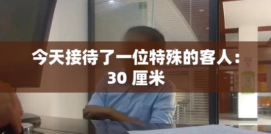 今天接待了一位特殊的客人：30 厘米