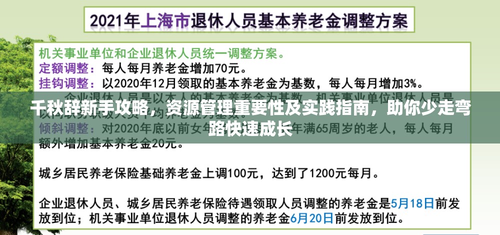 千秋辞新手攻略，资源管理重要性及实践指南，助你少走弯路快速成长