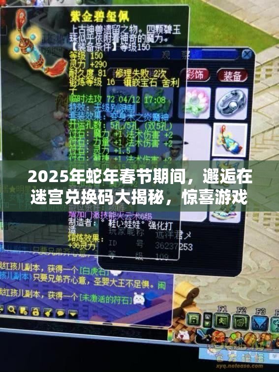 2025年蛇年春节期间，邂逅在迷宫兑换码大揭秘，惊喜游戏福利等你来领取