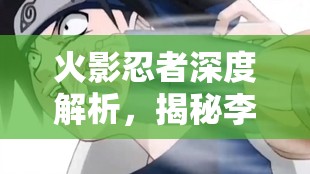 火影忍者深度解析，揭秘李洛克独特而强大的奥义技能——醉拳·表莲华之名