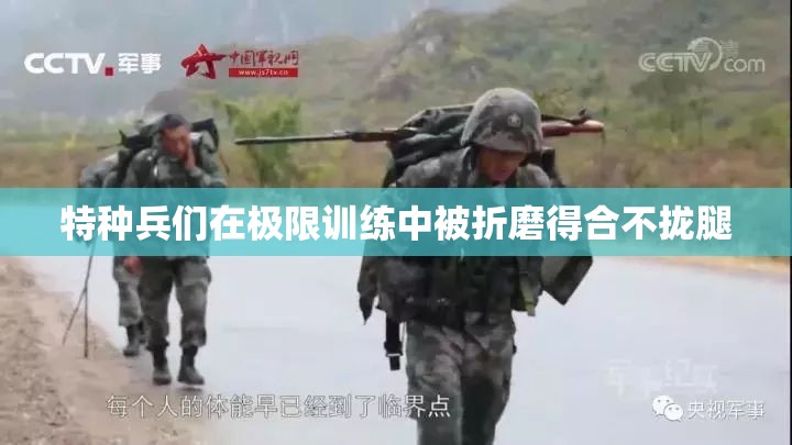 特种兵们在极限训练中被折磨得合不拢腿