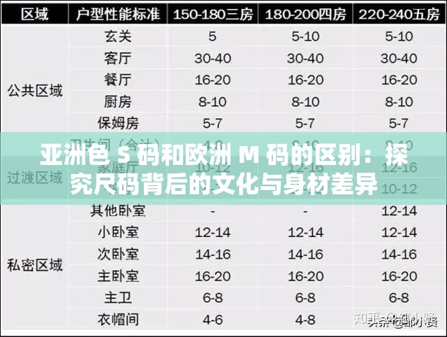 亚洲色 S 码和欧洲 M 码的区别：探究尺码背后的文化与身材差异