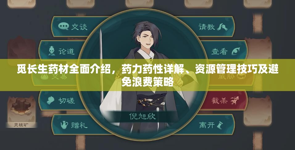 觅长生药材全面介绍，药力药性详解、资源管理技巧及避免浪费策略