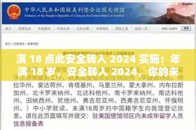 满 18 点此安全转入 2024 实施：年满 18 岁，安全转入 2024，你的未来由你掌控