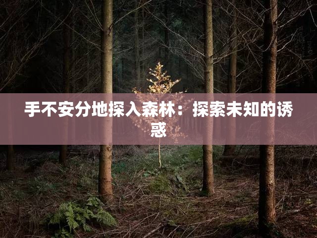 手不安分地探入森林：探索未知的诱惑