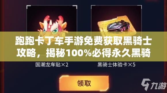 跑跑卡丁车手游免费获取黑骑士攻略，揭秘100%必得永久黑骑士的资源管理与抽奖技巧