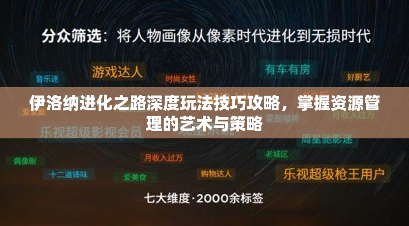 伊洛纳进化之路深度玩法技巧攻略，掌握资源管理的艺术与策略