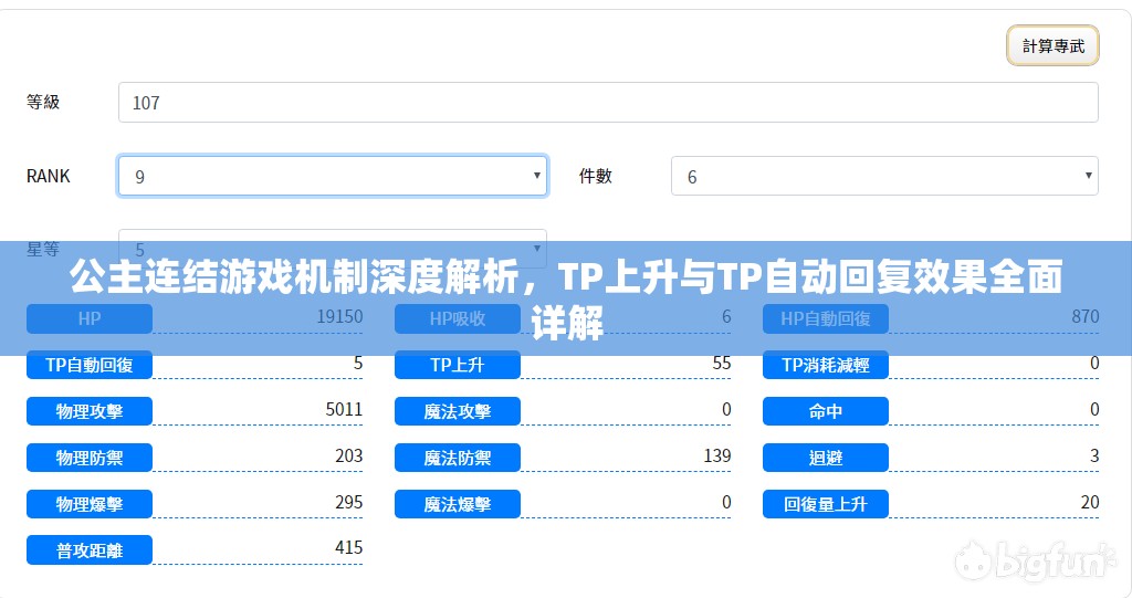 公主连结游戏机制深度解析，TP上升与TP自动回复效果全面详解