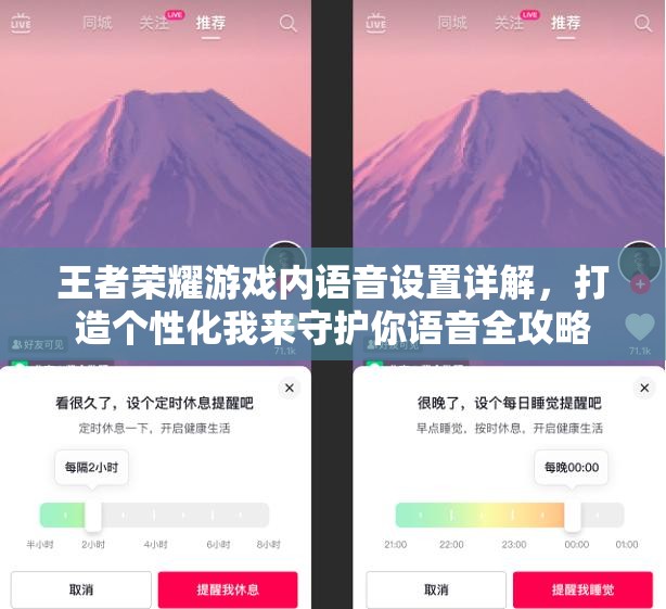 王者荣耀游戏内语音设置详解，打造个性化我来守护你语音全攻略