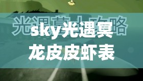 sky光遇冥龙皮皮虾表情包，深度探索、高效管理与价值最大化策略