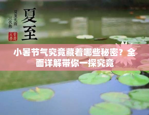 小暑节气究竟藏着哪些秘密？全面详解带你一探究竟