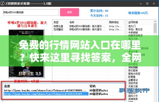 免费的行情网站入口在哪里？快来这里寻找答案，全网热门资源等你探索