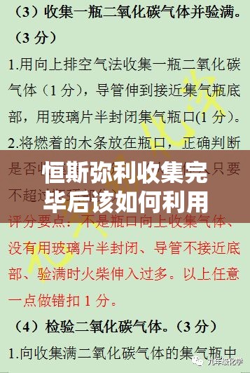 恒斯弥利收集完毕后该如何利用？探索其演变的未解之谜