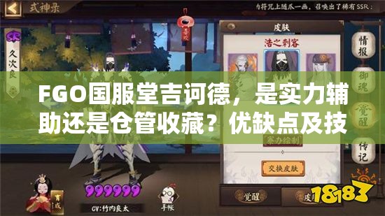 FGO国服堂吉诃德，是实力辅助还是仓管收藏？优缺点及技能宝具全解析