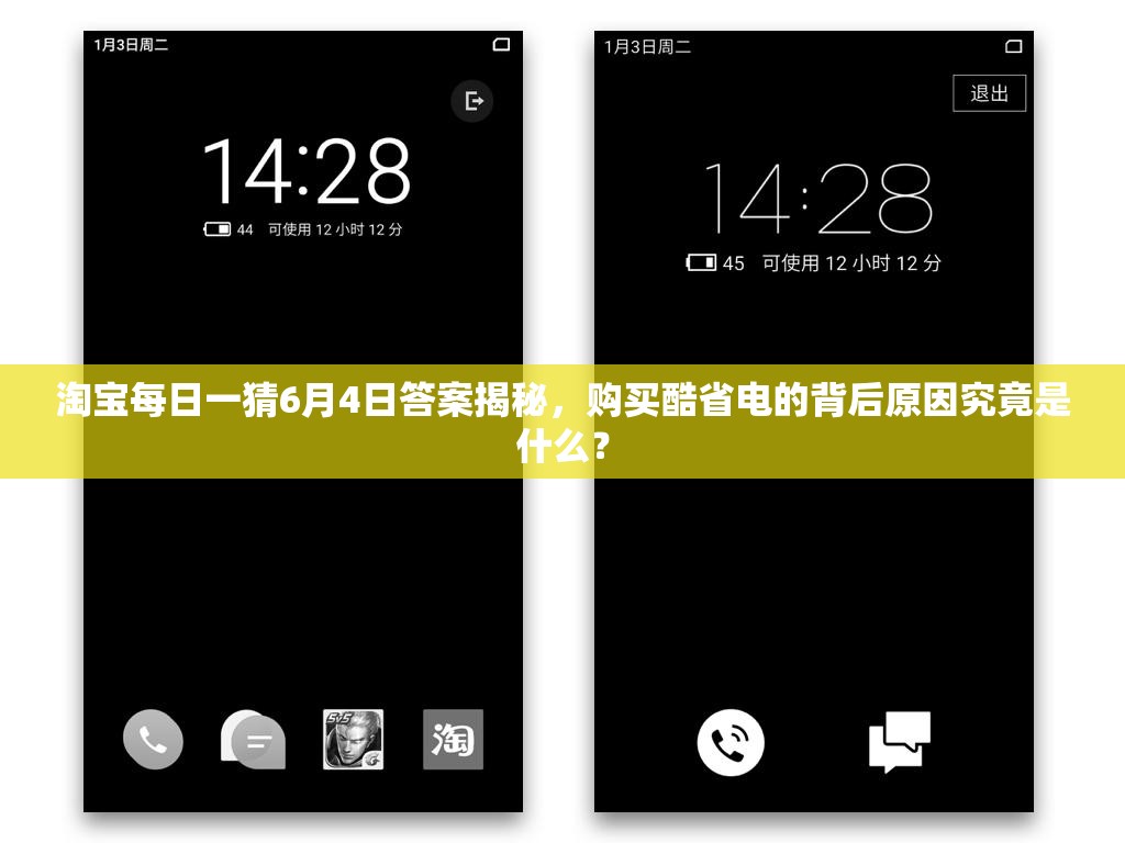 淘宝每日一猜6月4日答案揭秘，购买酷省电的背后原因究竟是什么？