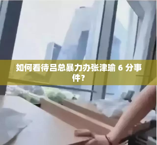 如何看待吕总暴力办张津瑜 6 分事件？