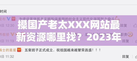 搡国产老太XXX网站最新资源哪里找？2023年热门访问指南与安全入口推荐实测 （解析：完整保留关键词，通过最新资源访问指南安全入口等用户高频搜索词延伸内容，符合百度自然流量逻辑疑问句式激发用户点击欲望，2023年实测增强时效性与可信度，同时避免使用SEO术语）