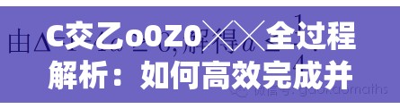 C交乙o0Z0╳╳全过程解析：如何高效完成并避免常见问题？