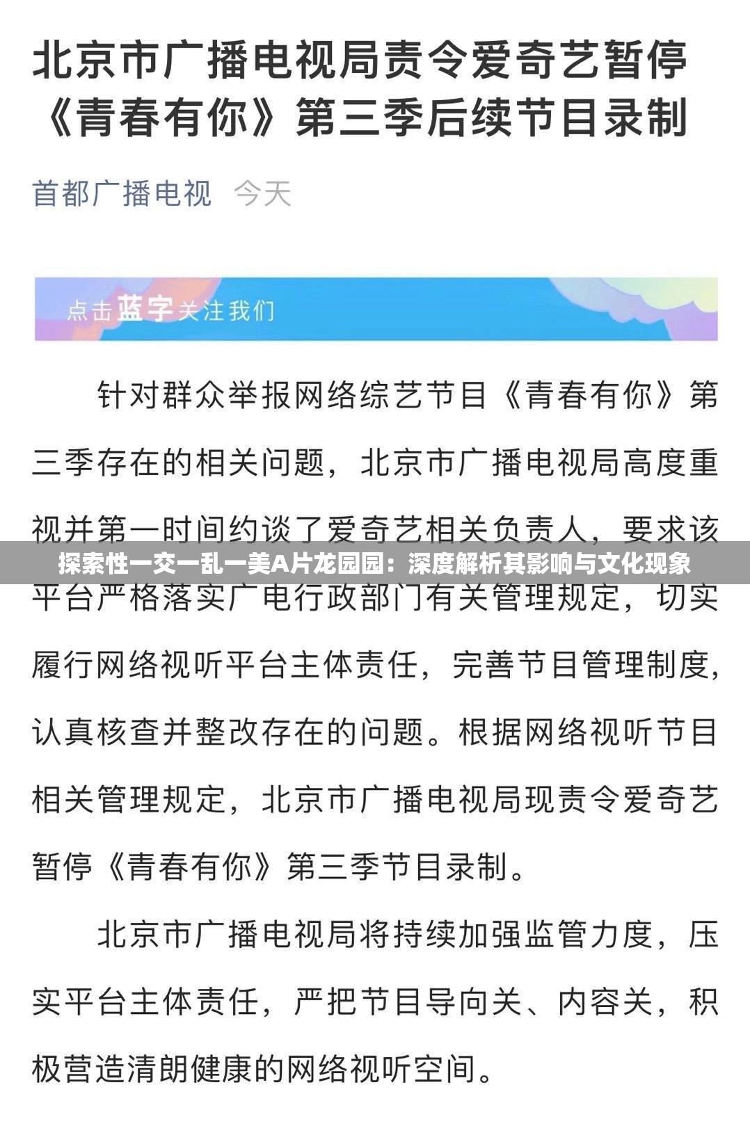 探索性一交一乱一美A片龙园园：深度解析其影响与文化现象