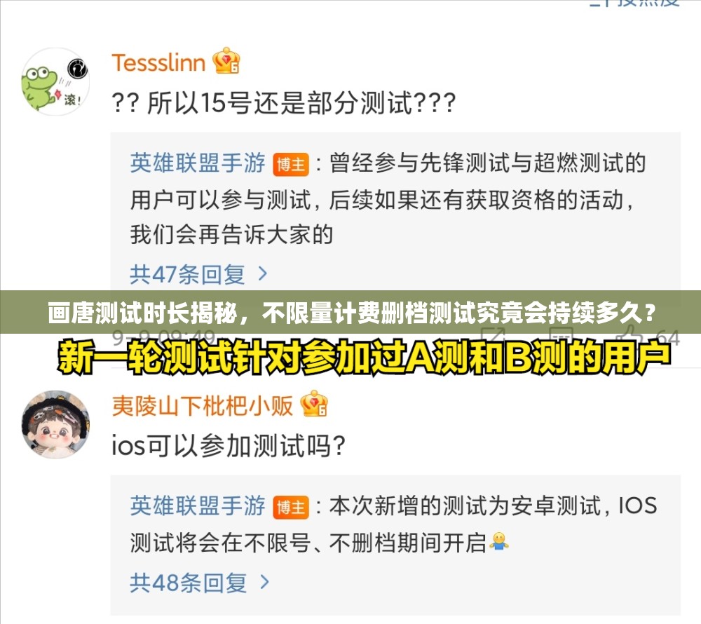 画唐测试时长揭秘，不限量计费删档测试究竟会持续多久？