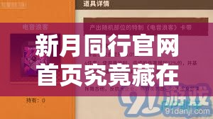 新月同行官网首页究竟藏在哪里？全面揭秘官网地址查找全攻略